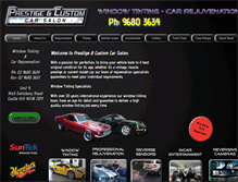 Tablet Screenshot of prestigeandcustom.com